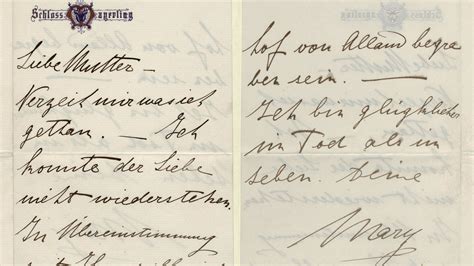 Drame de Mayerling : les lettres d'adieu de Mary .